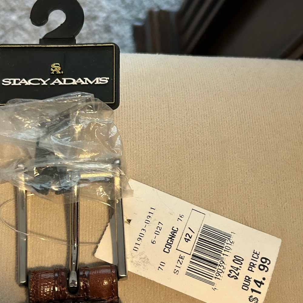 Stacy Adams Brown Leather Belt